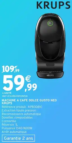 Intermarché Hyper Machine a cafe dolce gusto neo krups offre
