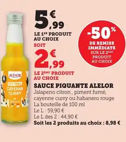 Bi1 SAUCE PIQUANTE ALELOR offre