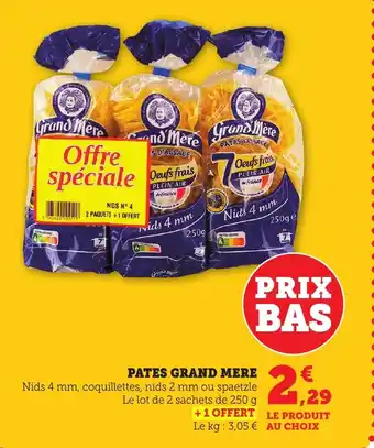 Bi1 Pates grand mere offre