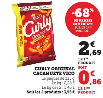 Bi1 Curly original cacahuete vico offre