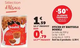 Bi1 Sticks et bretzels boehli offre