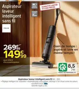 Carrefour Aspirateur laveur intelligent sans fil offre
