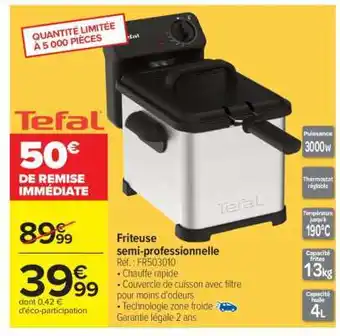 Carrefour FRITEUSE SEMI-PROFESSIONNELLE offre
