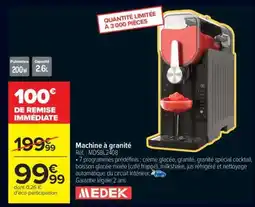 Carrefour Machine à granité offre