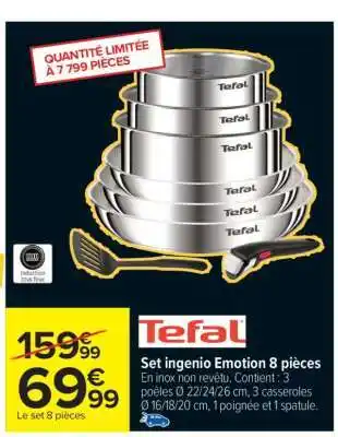 Carrefour Set ingenio Emotion 8 pièces offre