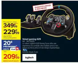 Carrefour Volant gaming G29 offre