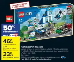 Carrefour LEGO CITY Commissariat de police offre
