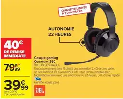Carrefour Casque gaming Quantum 350 offre