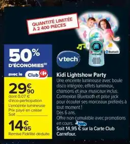 Carrefour Kidi Lightshow Party offre