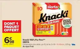 Carrefour Market Knacki 100% Pur Porc offre