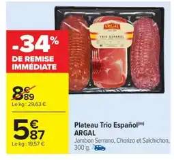 Carrefour Market Plateau Trio Español offre