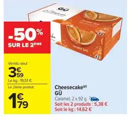 Carrefour Market Cheesecake GÜ offre