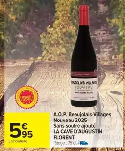 Carrefour Market A.O.P. Beaujolais-Villages Nouveau 2025 offre