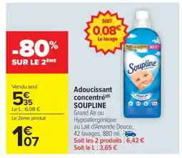 Carrefour Market Adoucissant concentré(d) SOUPLINE offre