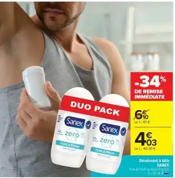 Carrefour Market Sanex Duo Pack offre