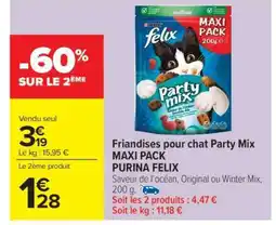 Carrefour Market Friandises pour chat Party Mix MAXI PACK PURINA FELIX offre