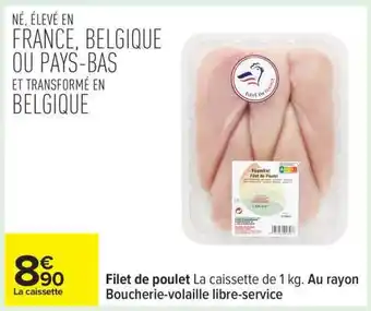 Carrefour FILET DE POULET offre