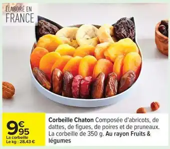 Carrefour Corbeille Chaton offre