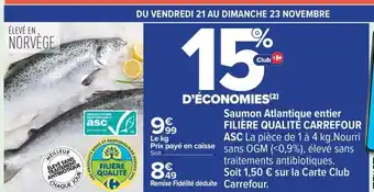 SAUMON ATLANTIQUE ENTIER