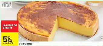 Carrefour Flan 6 parts offre