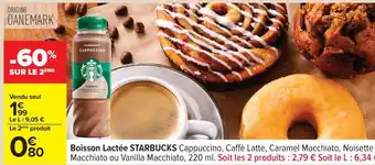 Carrefour Boisson Lactée STARBUCKS offre