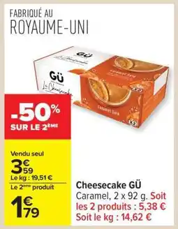 Carrefour Cheesecake GÜ offre