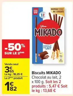 Carrefour Biscuits Mikado offre