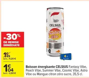 Carrefour Boisson énergisante CELSIUS offre