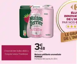 Carrefour Boisson pétillante aromatisée PERRIER offre