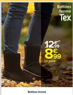 Carrefour BOTTINES FEMME offre