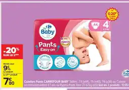 Carrefour Culottes Pants CARREFOUR BABY offre