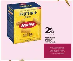 Carrefour Pâtes Fusilli BARILLA offre