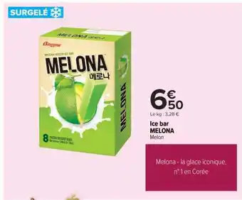 Carrefour ICE BAR MELONA offre