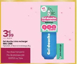 Carrefour Gel douche à éco-recharger 900.CARE offre
