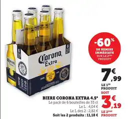 Bi1 Biere corona extra 4.5° offre