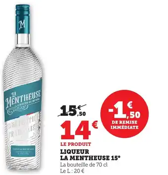 Bi1 Liqueur la mentheuse 15° offre