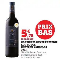 Bi1 Corbieres cuvee prestige aop rouge château vaugelas 2023 offre