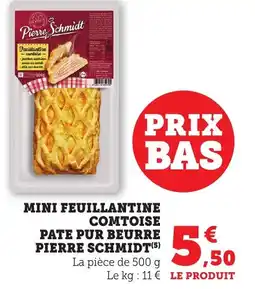 Bi1 Mini feuillantine comtoise pate pur beurre pierre schmidt offre