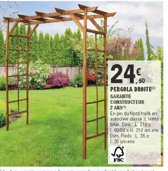 E.Leclerc Brico Pergola droite offre