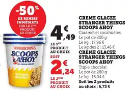 Bi1 Creme glacee stranger things scoops ahoy offre