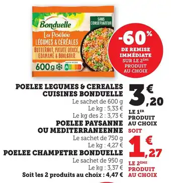 Bi1 Poelee legumes & cereales cuisines bonduelle offre