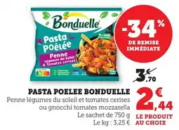Bi1 Pasta poelee bonduelle offre