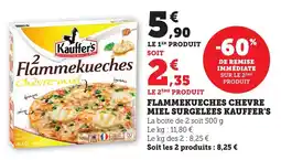 Bi1 Flammekueches chevre miel surgelees kauffer's offre
