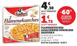 Bi1 Flammekueches alsaciennes surgelees kauffer's offre