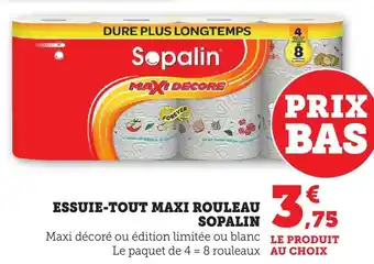 Bi1 Essuie-tout maxi rouleau sopalin offre