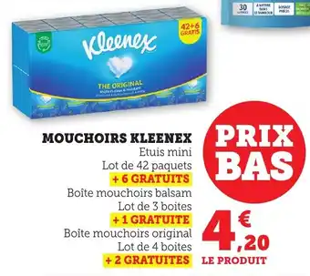 Bi1 Mouchoirs kleenex offre