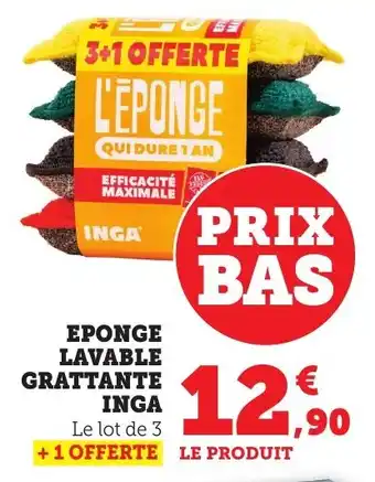 Bi1 Eponge lavable grattante inga offre