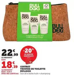 Bi1 Coffret trousse de toilette bulldog offre