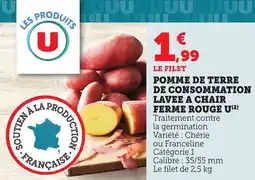 Bi1 Pomme de terre de consommation lavee a chair ferme rouge u offre