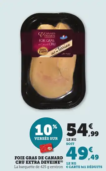 Bi1 Foie gras de canard cru extra deveine offre